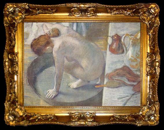 framed  Edgar Degas The Tub, ta009-2